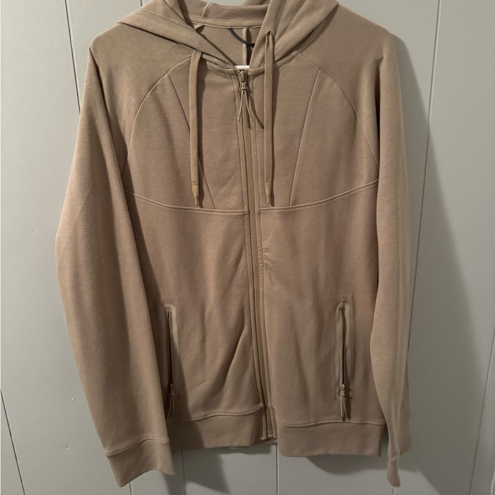 All in Motion Beige Zip-Up Jacket